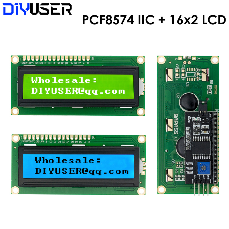 I2C Lcd Display - LCD1602 1602 Modul LCD Layar Biru/Kuning
