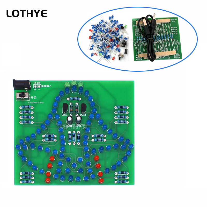 Diy Electronics Lab - DC 3-5V LED Cahaya Ayunan Angin