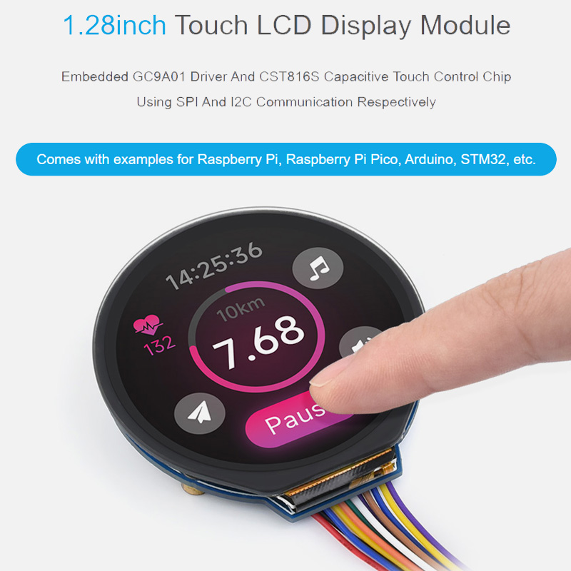I2C Lcd Display - Modul Layar LCD Sentuh 1.28 Inci