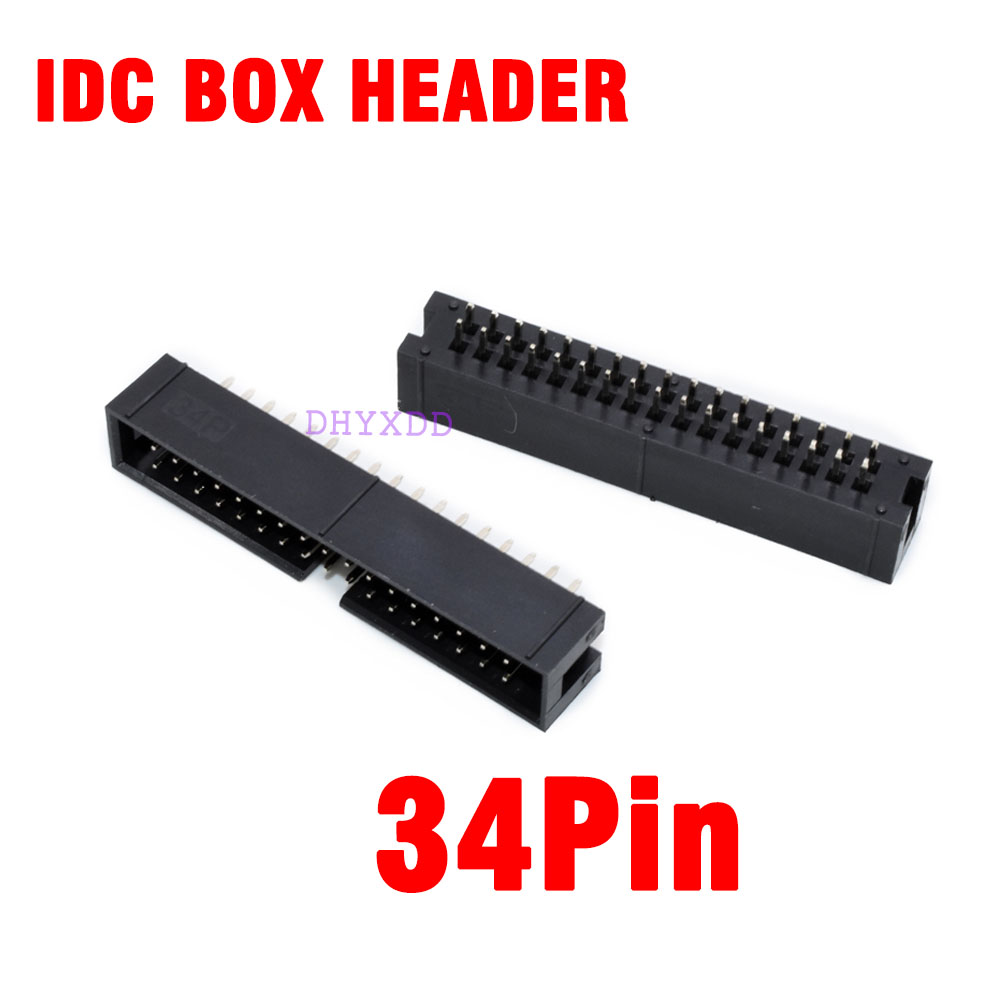 Male Female Header Pin - 10 Buah 2.54Mm 2X17 Pin 34