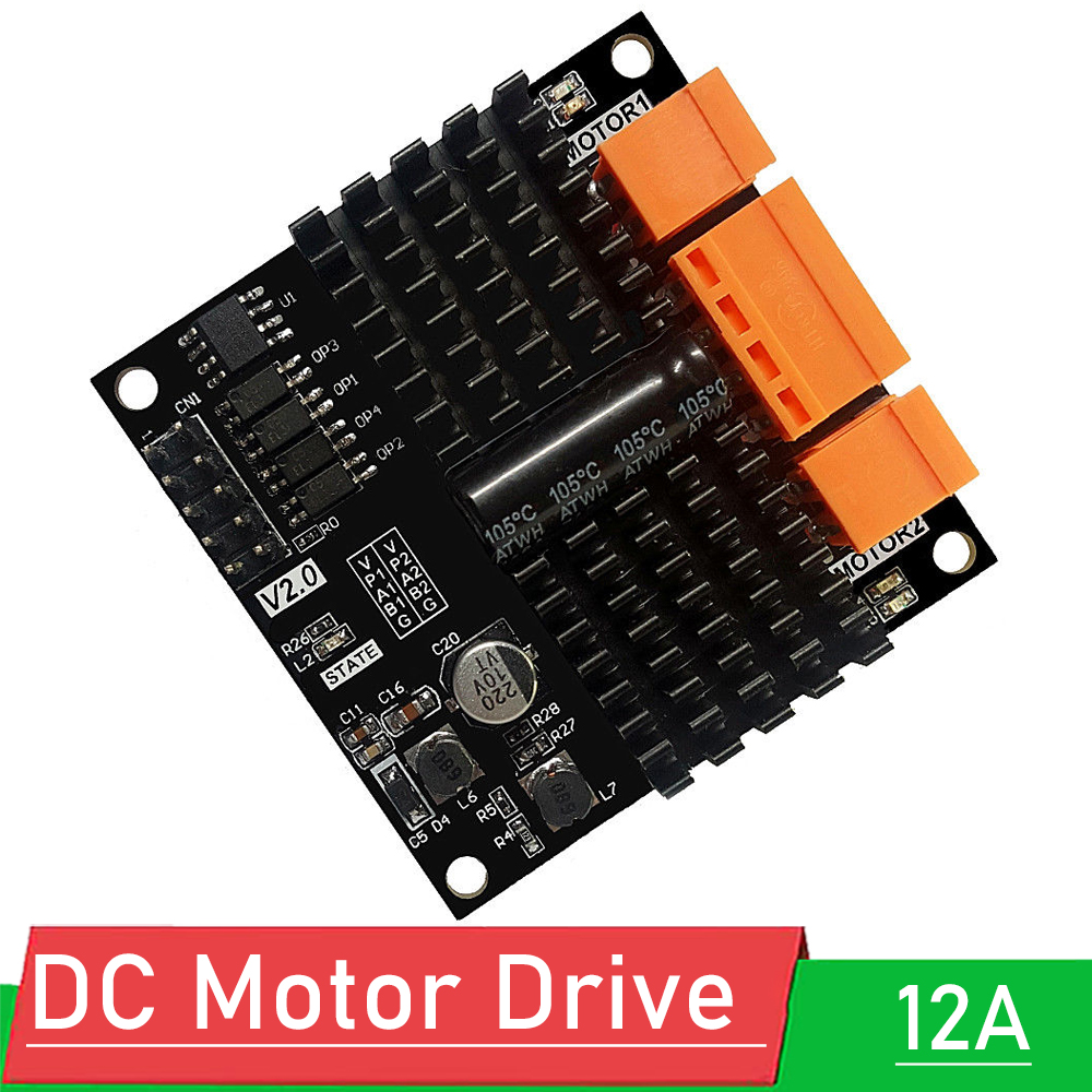 L298N Motor Driver - Modul Penggerak Motor DC Brush Saluran