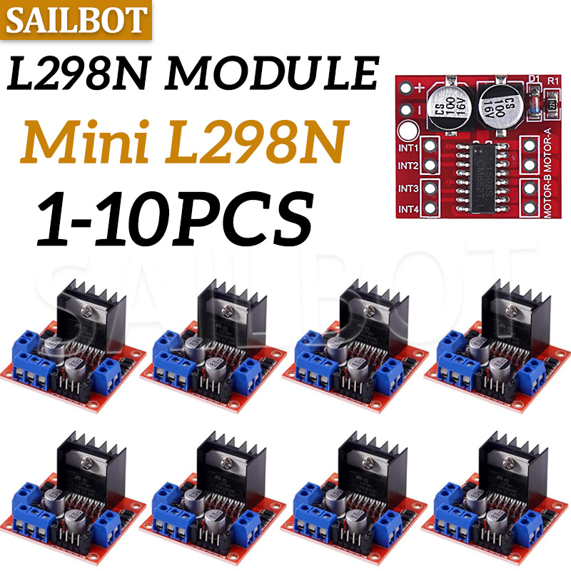 L298N Motor Driver - 1/5/10 Buah L298N DC Motor Driver
