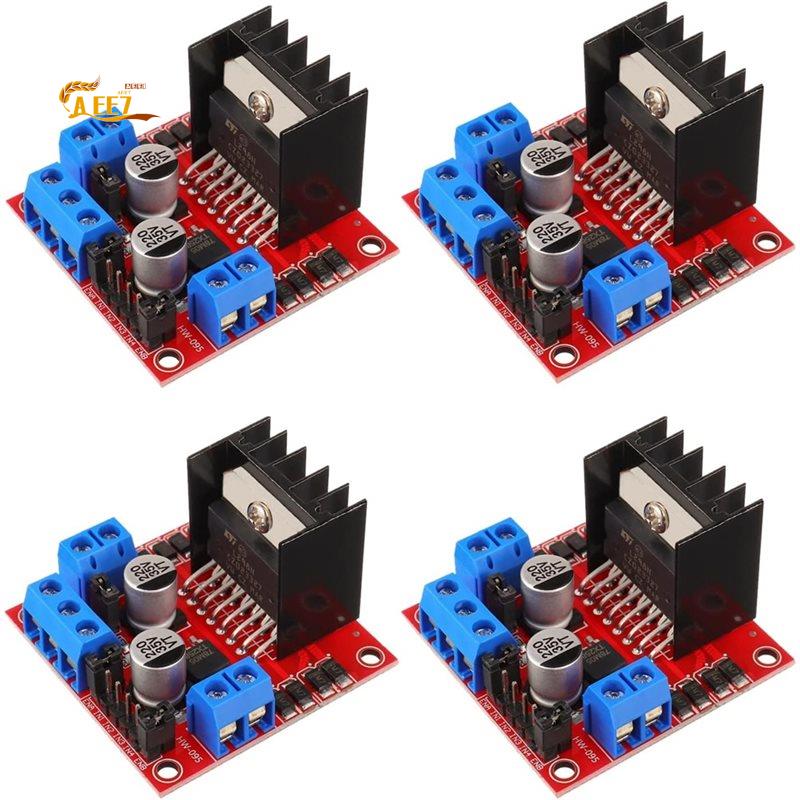 L298N Motor Driver - AEE7-4 Buah Papan Pengontrol Driver Motor
