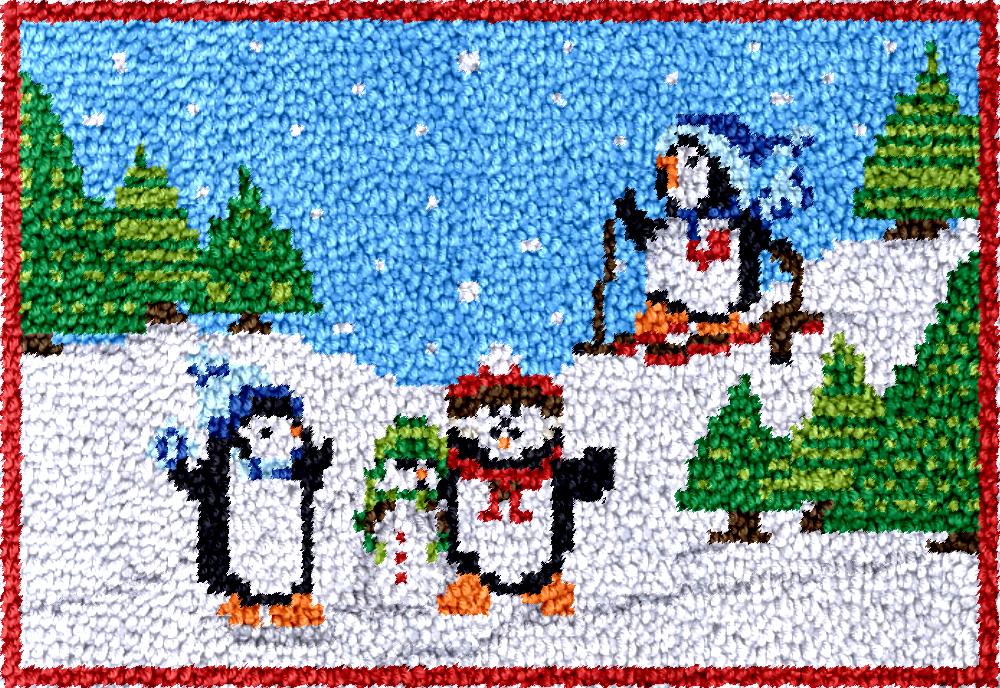 Diy Electronics Art - Penguin Kait Kait Karpet Kit dengan