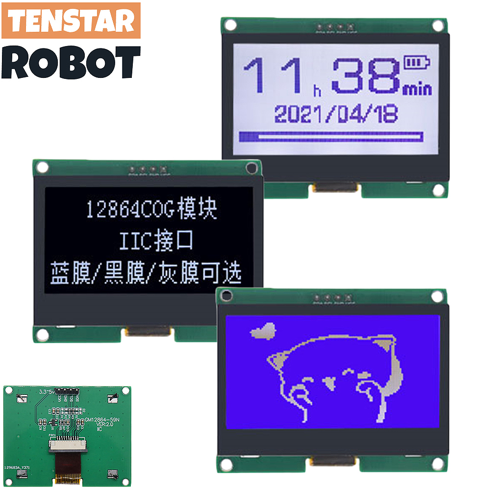 I2C Lcd Display - TENSTAR papan layar tampilan grafis I2C