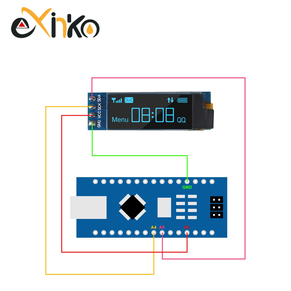 1-10pcs Modul Layar OLED 0.91  - I2C Lcd Display ulasan dan harga