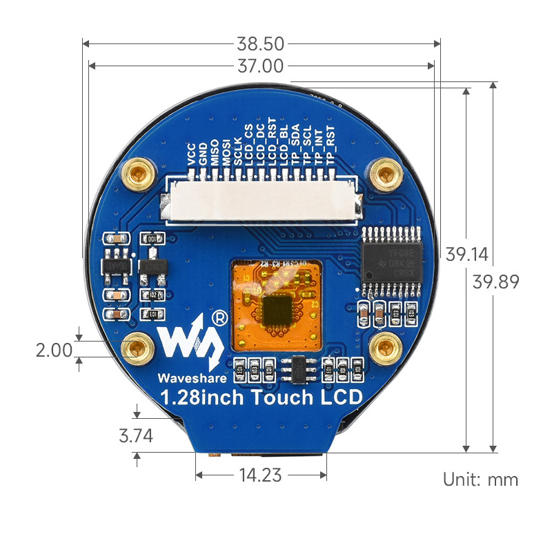 Modul Layar LCD Sentuh 1.28 In - I2C Lcd Display ulasan dan harga