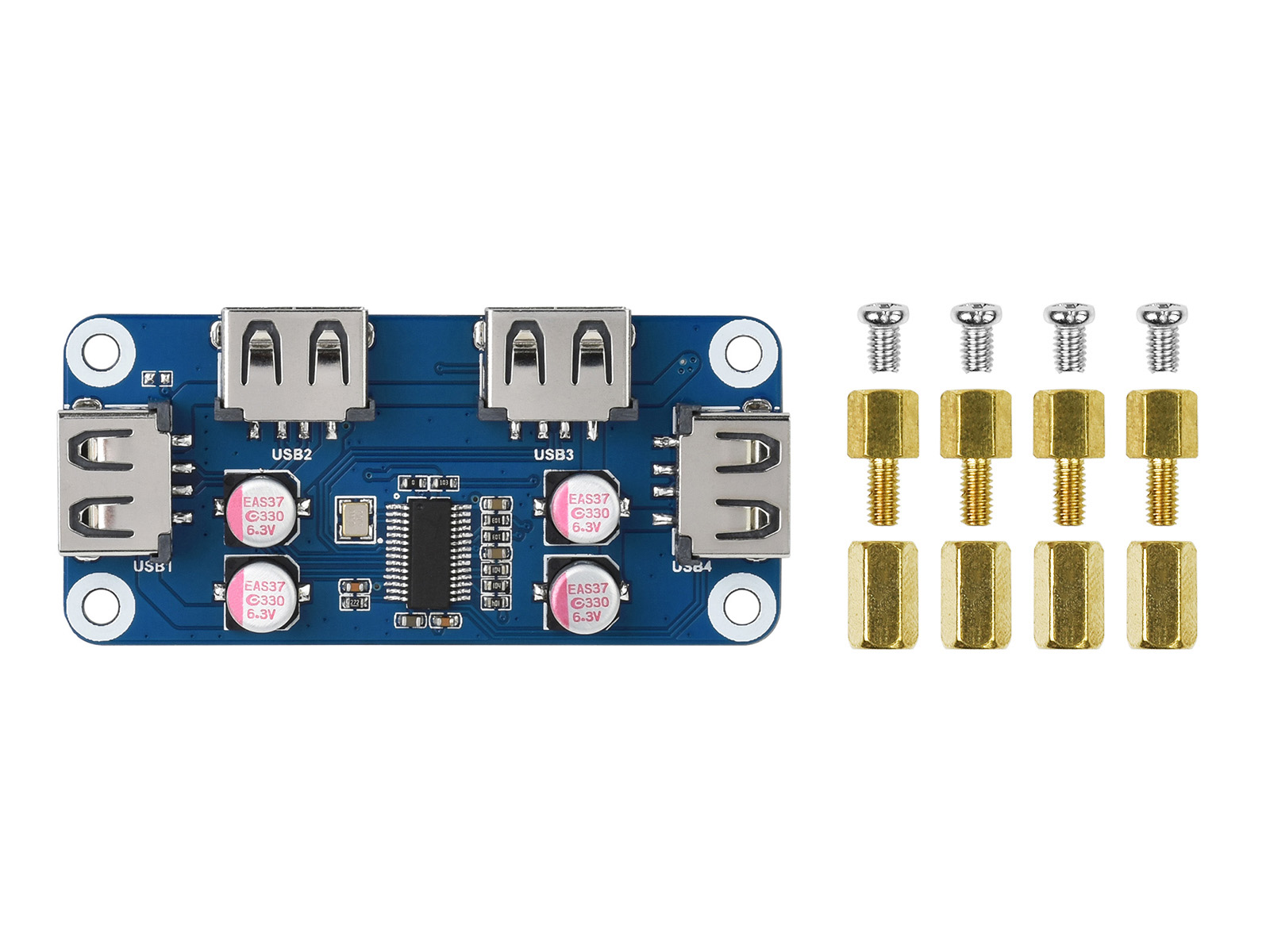 Waveshare USB HUB HAT (B) 4x p - Raspberry Pi Zero ulasan dan harga