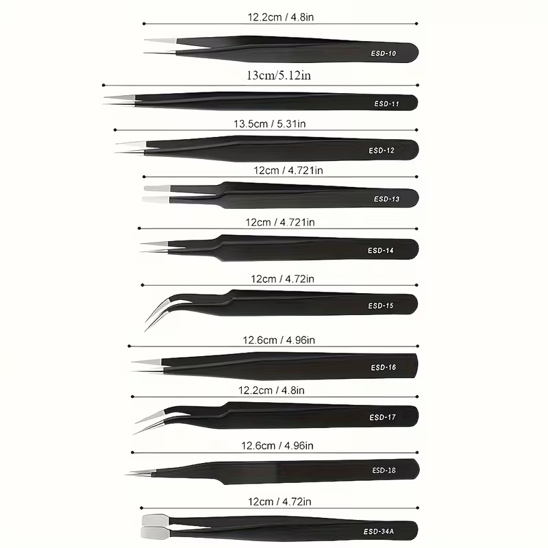 10Pcs Set Pinset Anti-Statik E - Diy Electronics Art ulasan dan harga