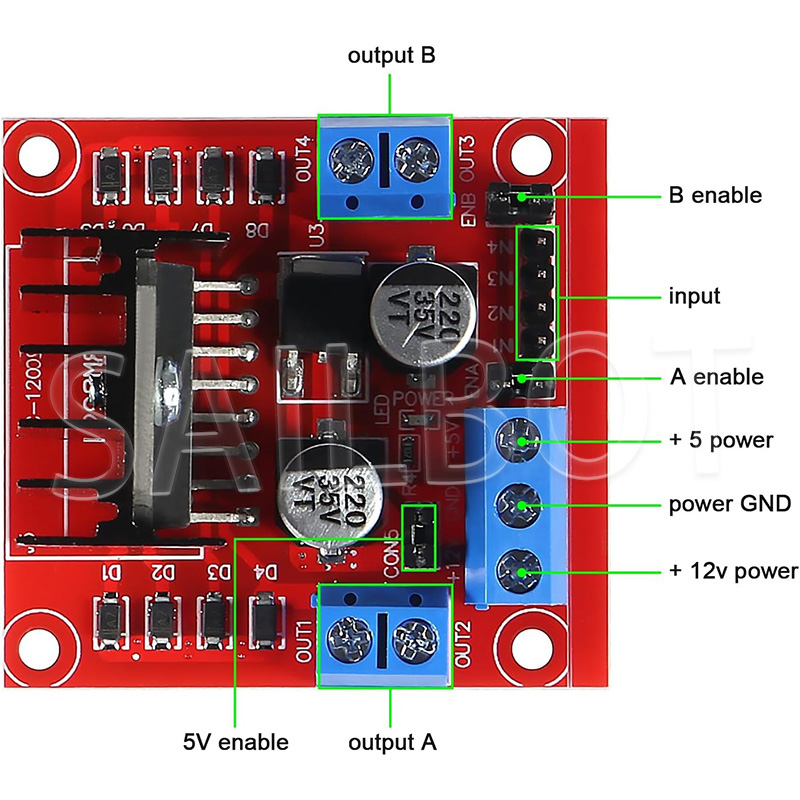 1/5/10 Buah L298N DC Motor Dri - L298N Motor Driver ulasan dan harga