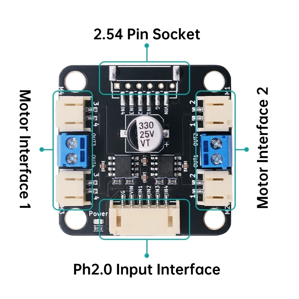 Kit Motor dan Driver 4 TT, Pen - L298N Motor Driver ulasan dan harga
