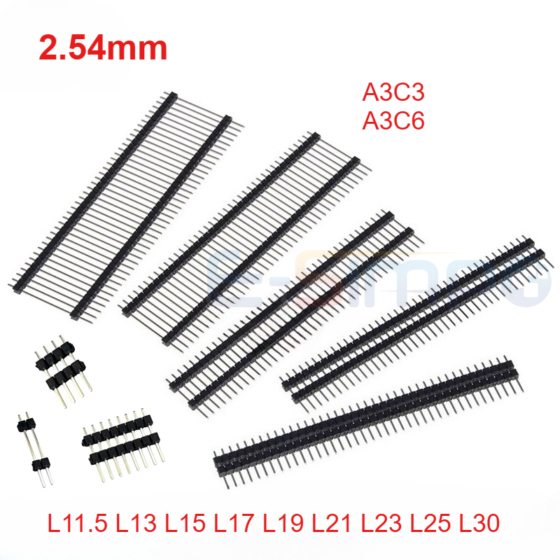 50pcs Header Pin Jantan PCB 2. - Male Female Header Pin ulasan dan harga