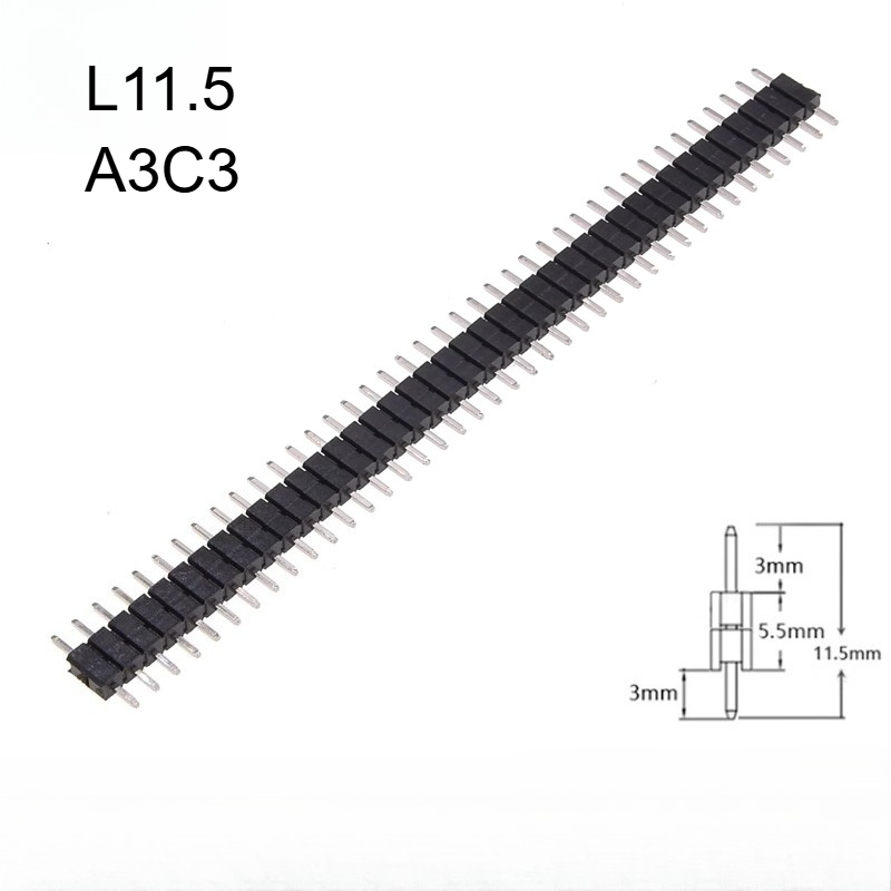 50pcs Header Pin Jantan PCB 2. - Male Female Header Pin ulasan dan harga