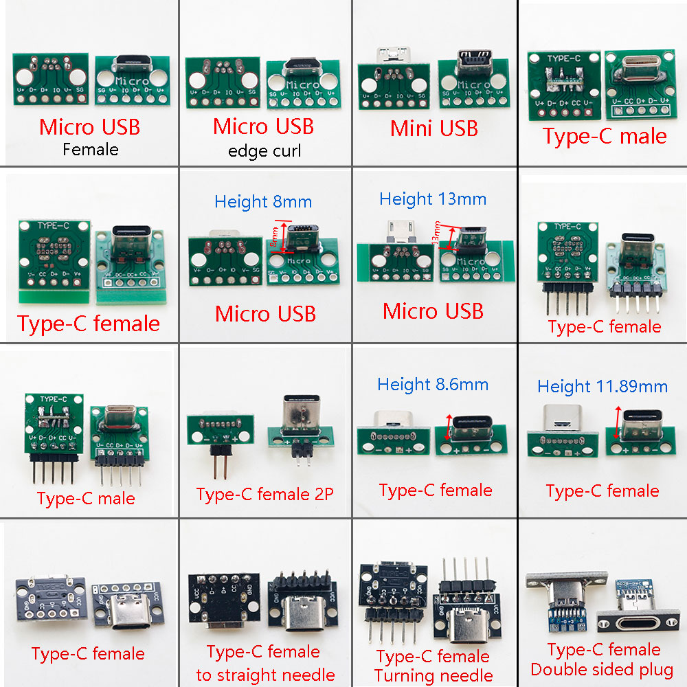 Konektor Micro Mini USB Type C - Male Female Header Pin ulasan dan harga