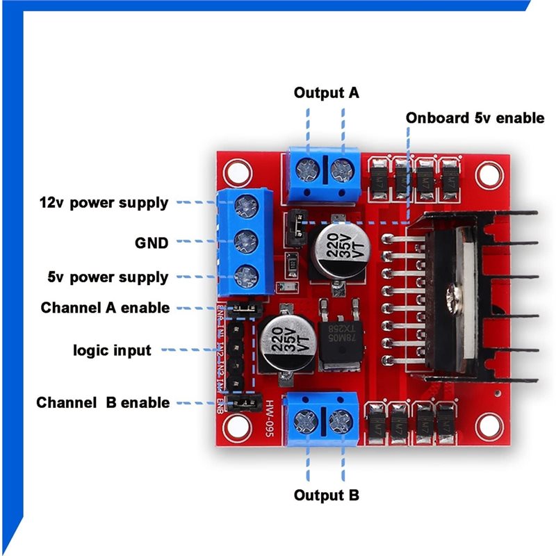 AEE7-4 Buah Papan Pengontrol D - L298N Motor Driver ulasan dan harga