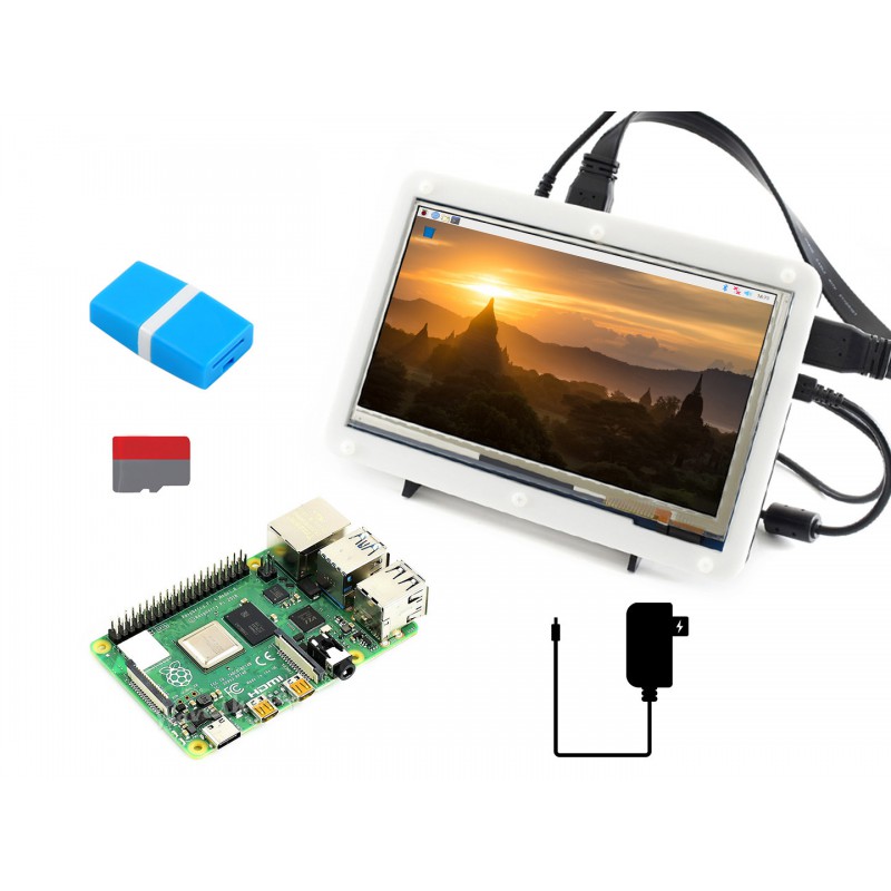 Kit Layar Raspberry Pi 4 Model - Diy Electronics ulasan dan harga