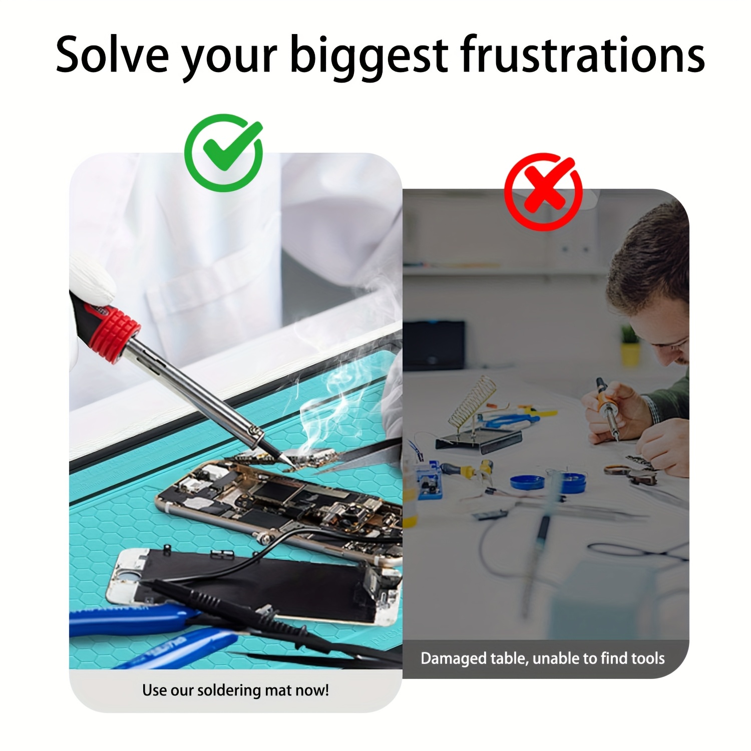 Alas Kerja Silikon Tahan Panas - Soldering Iron Kit ulasan dan harga