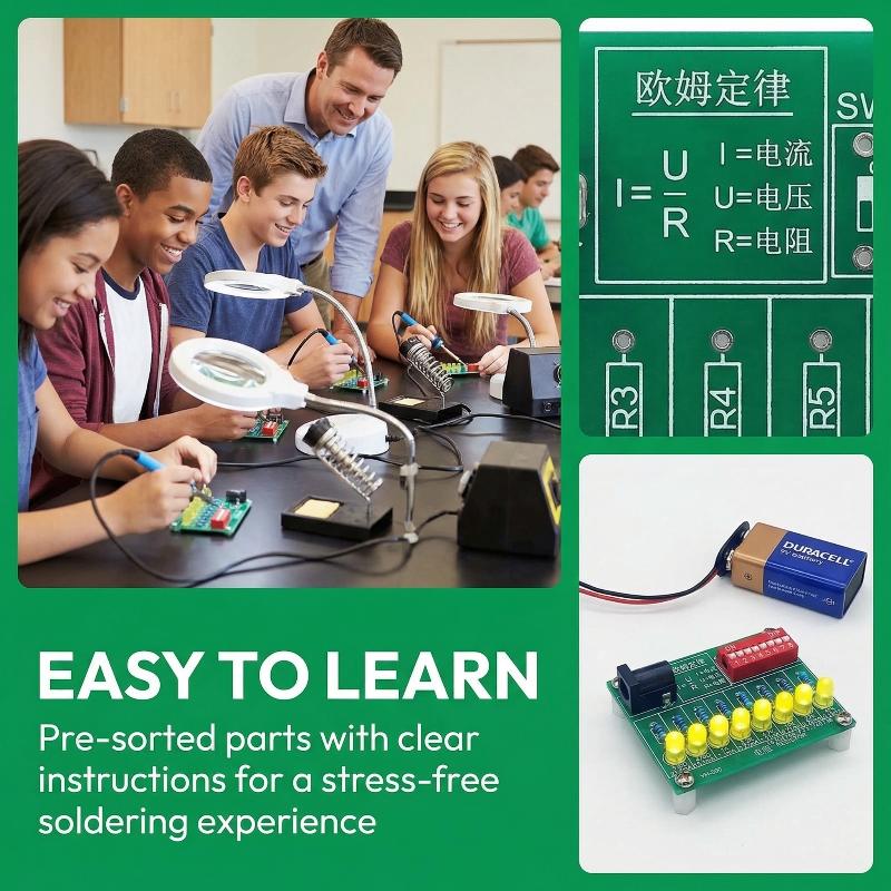 Kit Latihan Penyolderan Elektr - Diy Electronics Lab ulasan dan harga