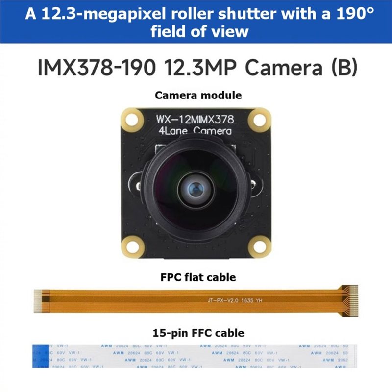 IMX378-190 Kamera 12.3MP Fishe - Raspberry Pi Zero ulasan dan harga