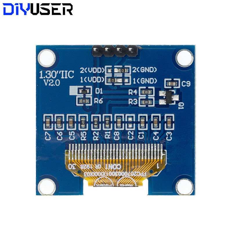 DIYUSER Modul Layar OLED IIC 1 - I2C Lcd Display ulasan dan harga