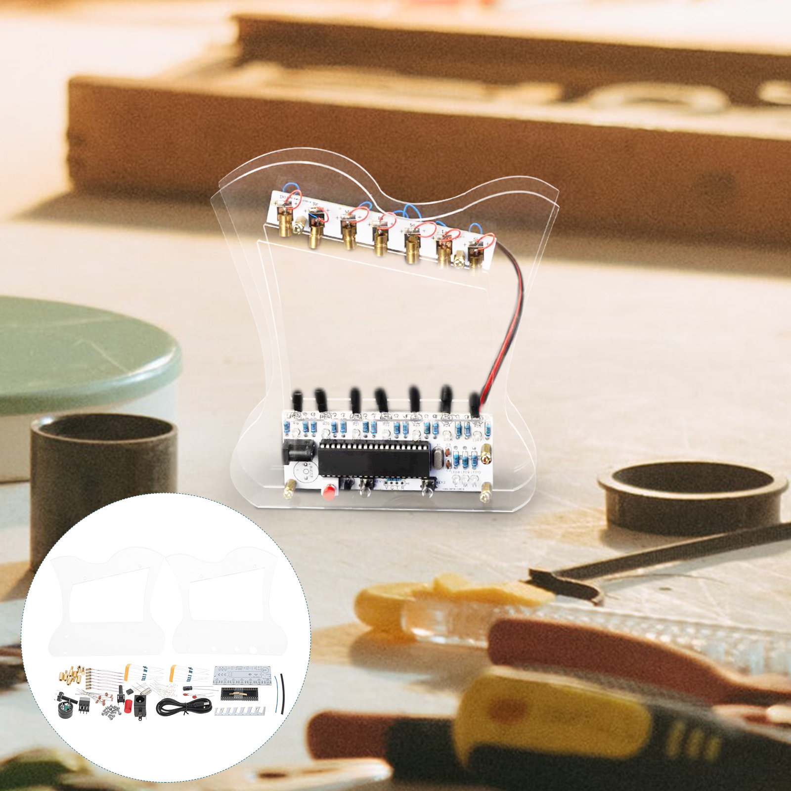 1Set Kit Pembuatan Harpa Elekt - Diy Electronics Kits For Beginners ulasan dan harga